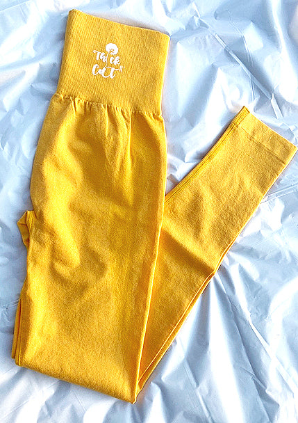 Thickiana Leggings - Sunflower Yellow